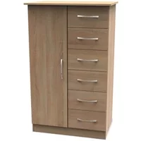 Welcome Avon Childrens Small 1 Door 6 Drawer Wardrobe Assembled