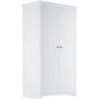 LPD Furniture Havana 2 Door White Wardrobe