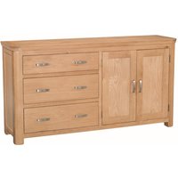 Empire Wooden Sideboard With 2 Doors 3 Drawers In Oak
