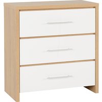 Samaira Wooden Small Chest Of Drawers In White High Gloss