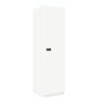 One Door Locker In White MFC With One Fixed Shelf, Two Coat Hooks And Digital Lock