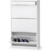 Magaly Modern Shoe Storage Cabinet In White High Gloss