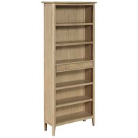 Petaluma Wooden Bookcase With 6 Shelves - Oak