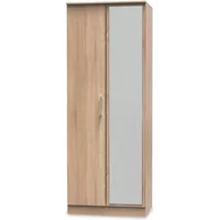 Welcome Devon 2 Door Tall Mirrored Double Wardrobe Assembled