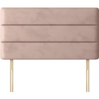 Cornell - King Size - Lined Headboard - Pink - Velvet - 5ft - Happy Beds