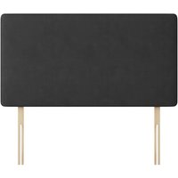 Cornell - King Size - Plain Headboard - Dark Grey - Charcoal - Fabric - 5ft - Happy Beds