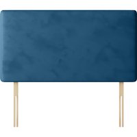Cornell - Small Double - Plain Headboard - Blue - Velvet - 4ft - Happy Beds