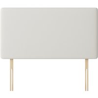 Cornell - Double - Plain Headboard - White - Fabric - 4ft6 - Happy Beds