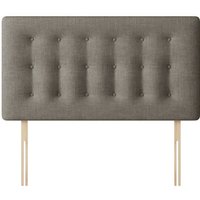 Cornell - Small Double - Buttoned Headboard - Dark Grey - Fabric - 4ft - Happy Beds