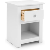 Radley - 1 Drawer Bedside Table - White - Wooden - Happy Beds
