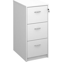 Wooden 3 Drawer Filing Cabinet 1045mm High – White