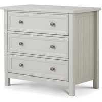 Maine - 3 Drawer Chest - Dove Grey - Wooden - Happy Beds