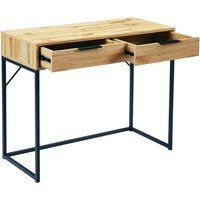 Bali - Dressing Table Desk - Oak - Wooden - Happy Beds