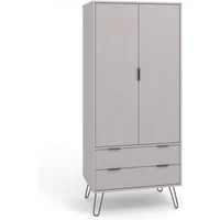 Core Augusta Grey 2 Door 2 Drawer Double Wardrobe