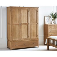 Mallory - 3 Door Wardrobe - Oak - Wood