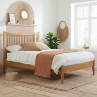 Berwick - Double -Oak - Wood - 4ft6 - Happy Beds