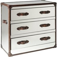 Howard Chest Of Drawers Steel/Leather, Chest Of Drawers - Andrew Martin