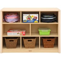 Early Years Elegant Maple 8 Storage Compartment Cabinet