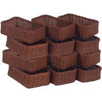 Millhouse Early Years Small Wicker Storage Baskets - Set of 12