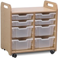 Millhouse Tray Storage Unit - 2 Column - 4 Shallow and 4 Deep Trays
