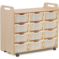 Millhouse Tray Storage Unit - 3 Columns with 12 Deep Trays