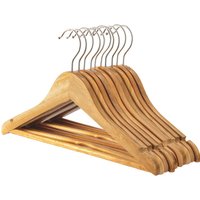 Wooden Children's Hangers - Pack of 10 - Brown