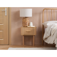 Birlea Axel 1 Drawer Bedside Oak Bedside Chest
