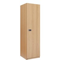 One Door Locker In Oak MFC With 2 Coat Hooks And Digital Lock