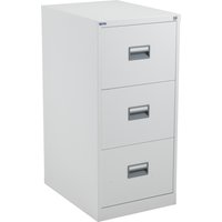Steel 3 Drawer Filing Cabinet - White - Core