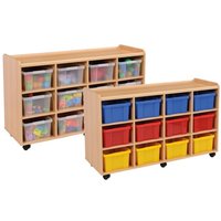 Woodland Quad Bay Wooden Deep Tray Units - 2x12 SPECIAL OFFER