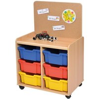 Windwood 6 Deep Tray Unit with Cork Panel