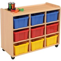 Woodland 9 Deep Strata Tray Classroom Storage Unit