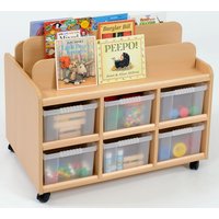 Double Sided Book Display with Trays