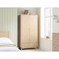 Birlea Herringford 2 Door 1 Drawer Wardrobe Herringford Oak Wardrobe