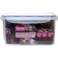 Plastic Food Container Rectangle 4.4 Litres - Clear Essentials by Kitchen Collection