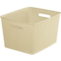 Plastic Basket 18 Litres - Cream My Style by Curver