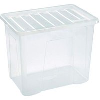Plastic Storage Box 80 Litres Large - Clear by Premier