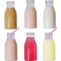 6 x Plastic Bottles Twist Lid 300ml - Clear by Premier