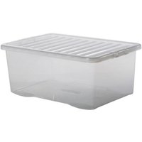 Plastic Storage Box 45 Litres - Clear by Premier